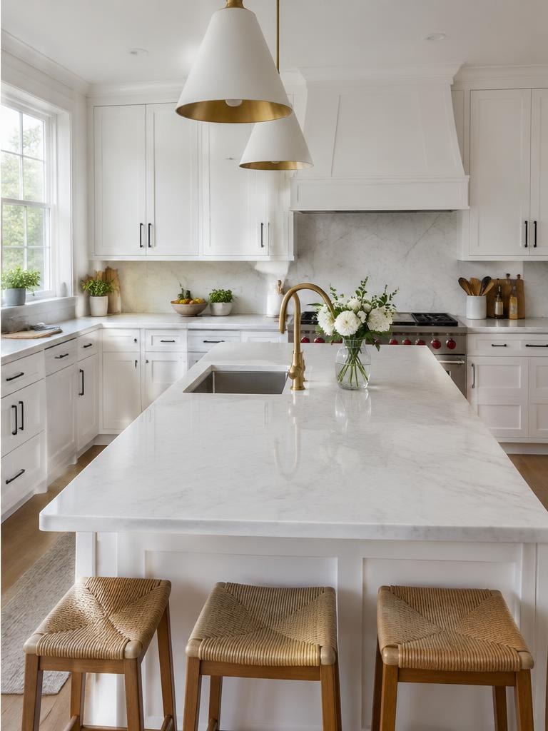 Illustrative kitchen after cleaning with spotless countertops